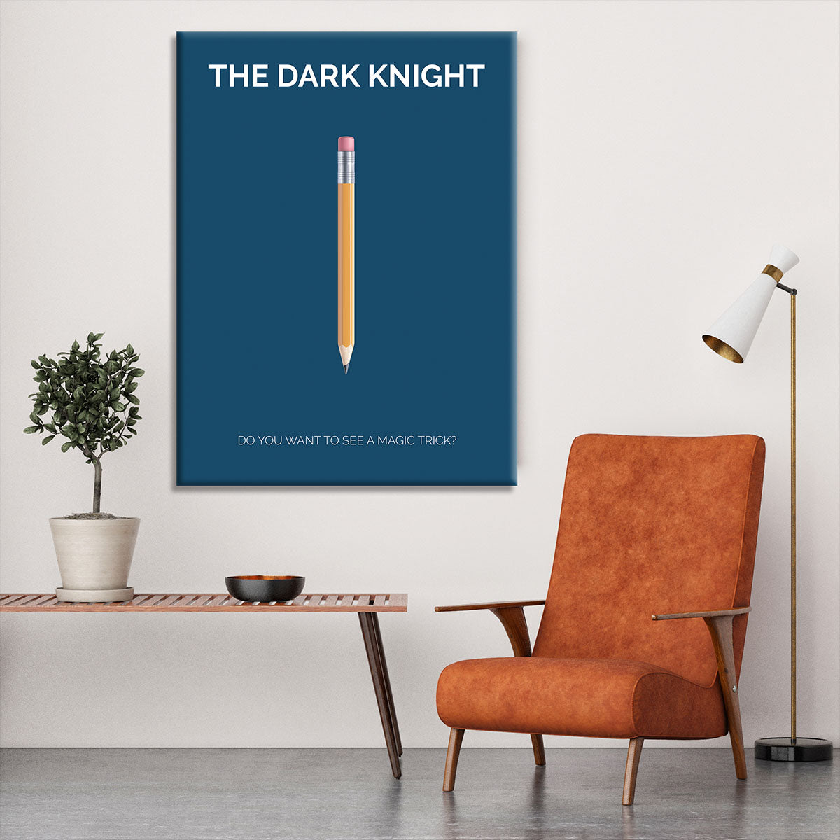 The Dark Knight Minimal Movie Canvas Print or Poster - Canvas Art Rocks - 6