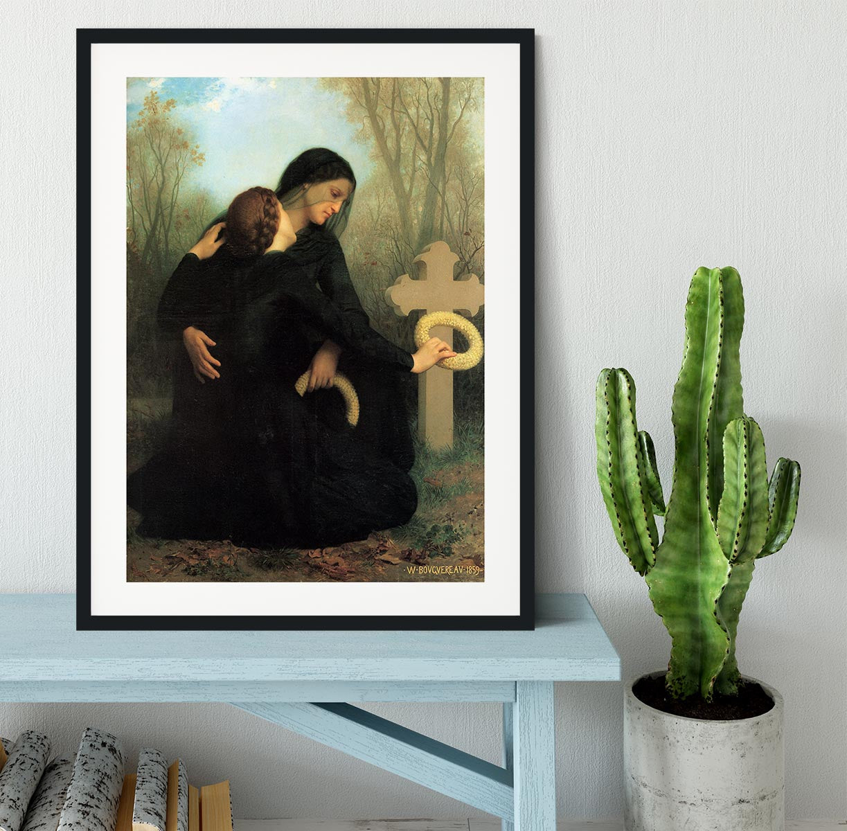 The Day of the Dead By Bouguereau Framed Print - Canvas Art Rocks - 1