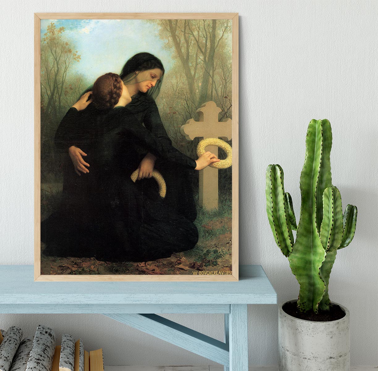 The Day of the Dead By Bouguereau Framed Print - Canvas Art Rocks - 4