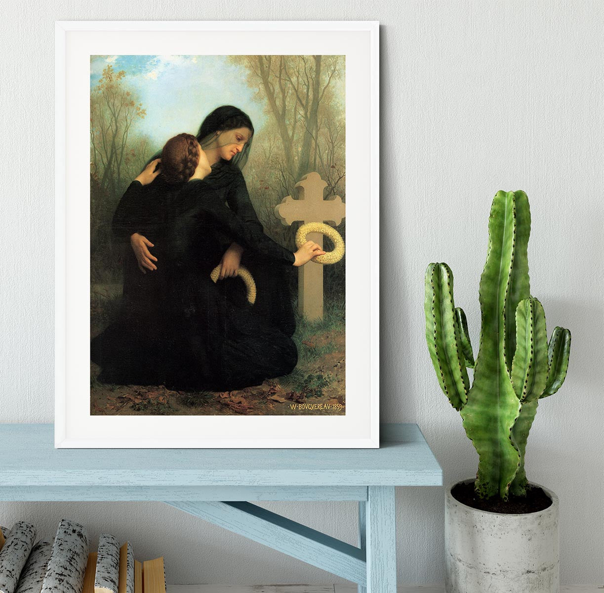 The Day of the Dead By Bouguereau Framed Print - Canvas Art Rocks - 5