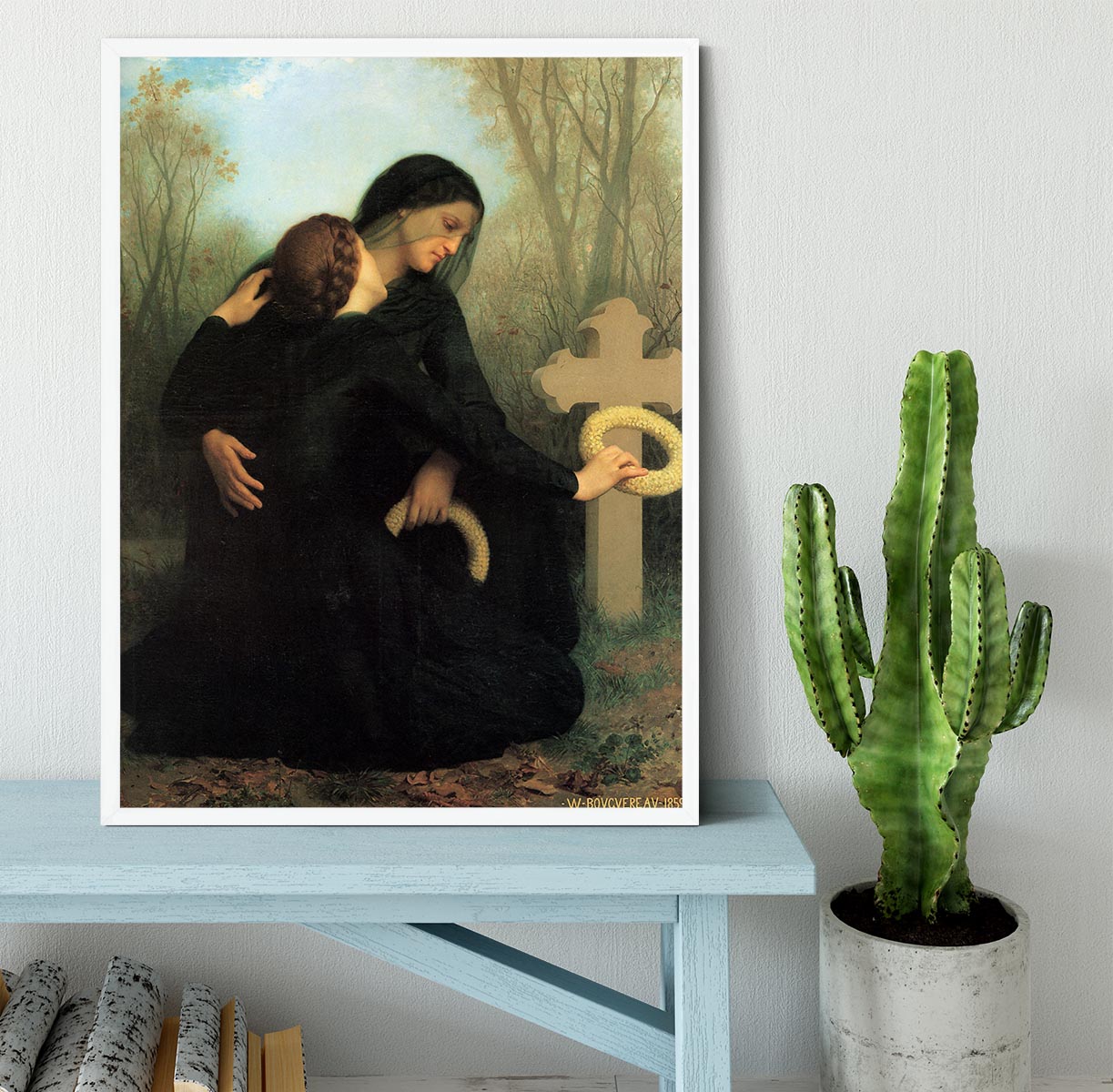 The Day of the Dead By Bouguereau Framed Print - Canvas Art Rocks -6