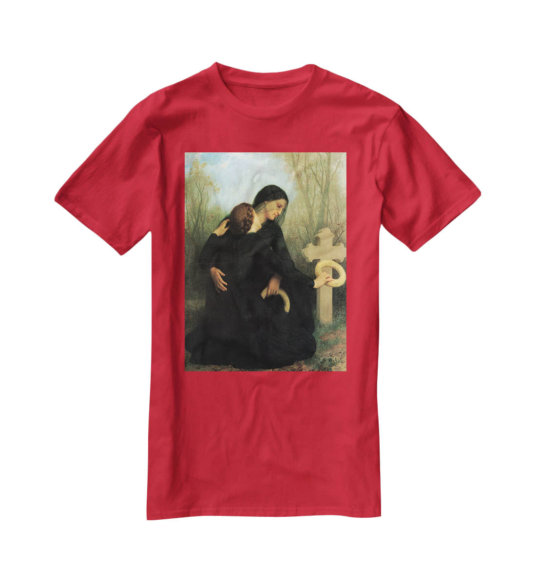 The Day of the Dead By Bouguereau T-Shirt - Canvas Art Rocks - 4