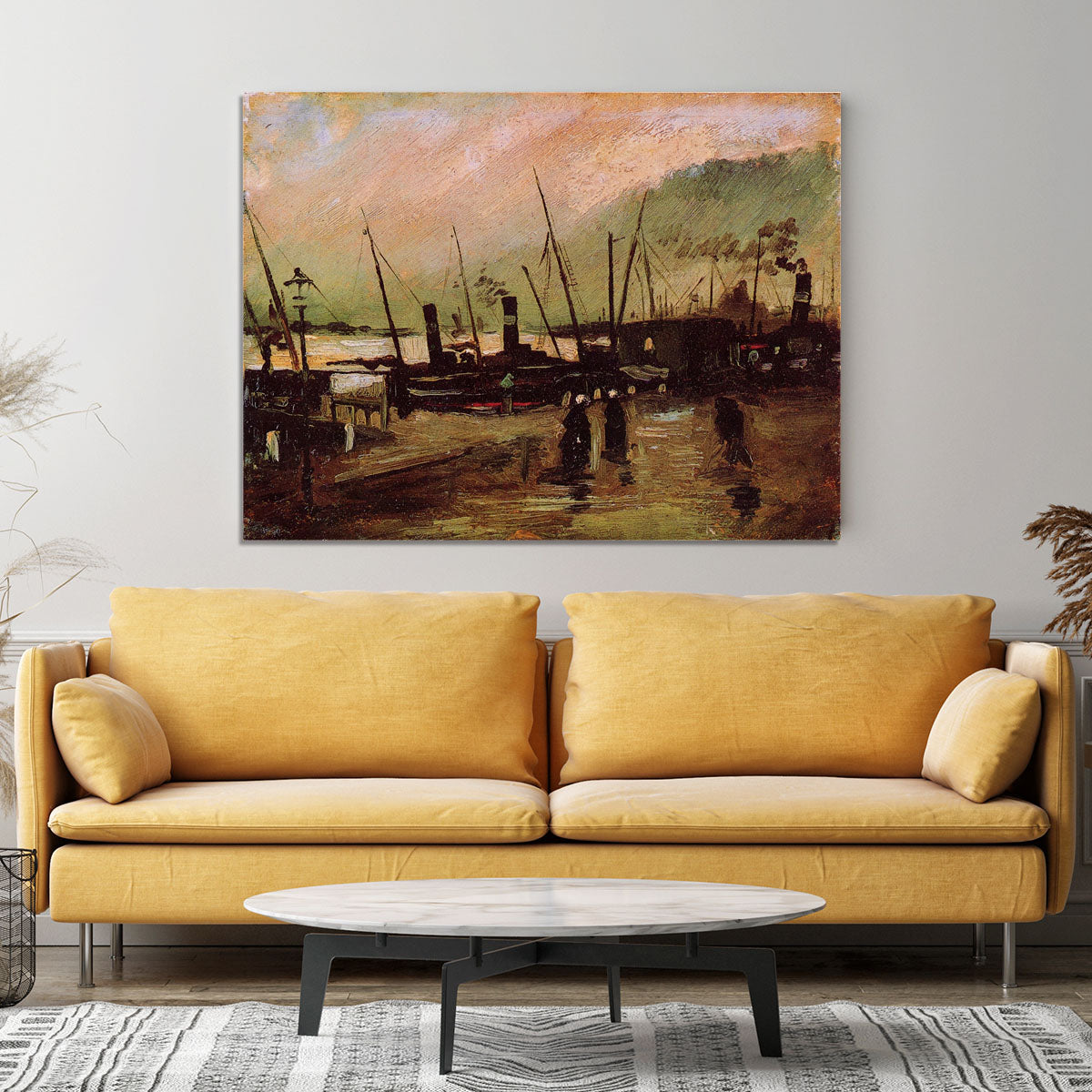 The De Ruijterkade in Amsterdam by Van Gogh Canvas Print or Poster - Canvas Art Rocks - 4