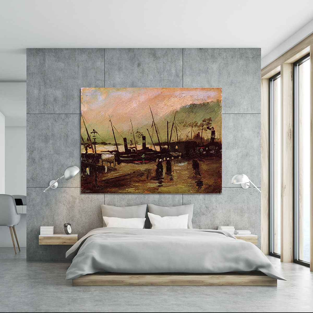 The De Ruijterkade in Amsterdam by Van Gogh Canvas Print or Poster - Canvas Art Rocks - 5