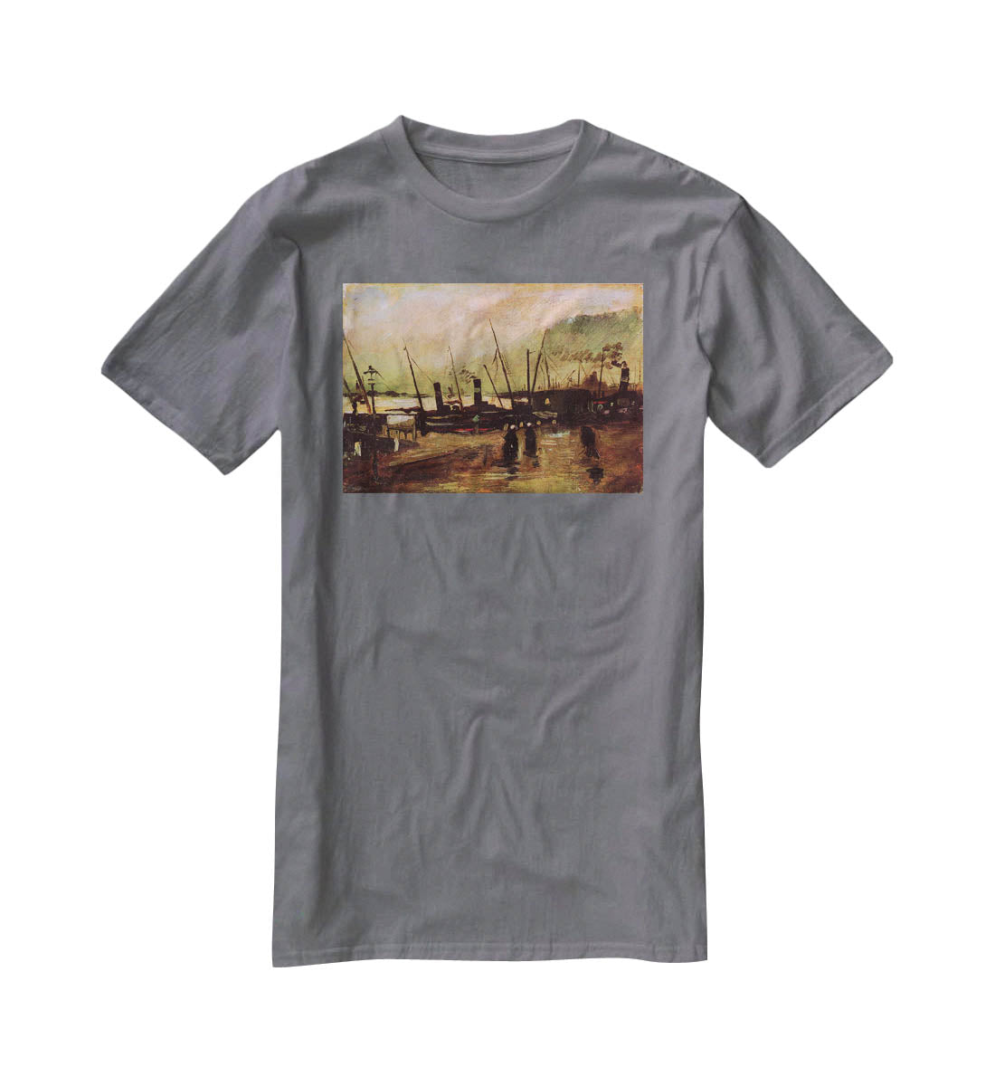The De Ruijterkade in Amsterdam by Van Gogh T-Shirt - Canvas Art Rocks - 3