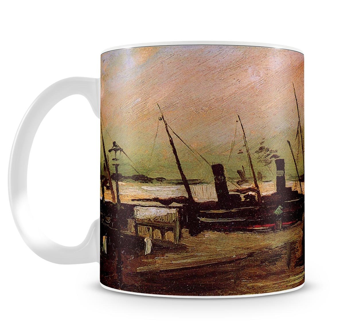 The De Ruijterkade in Amsterdam by Van Gogh Mug - Canvas Art Rocks - 4