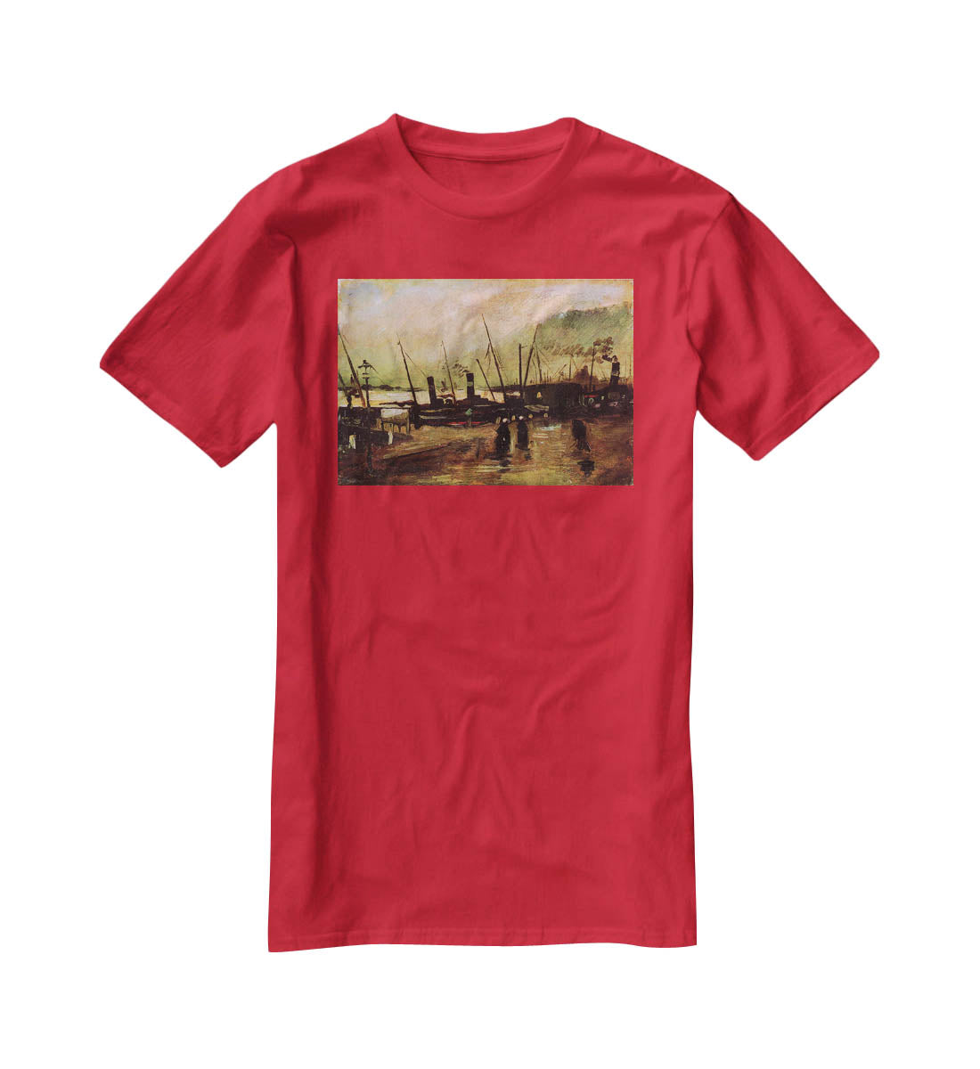 The De Ruijterkade in Amsterdam by Van Gogh T-Shirt - Canvas Art Rocks - 4