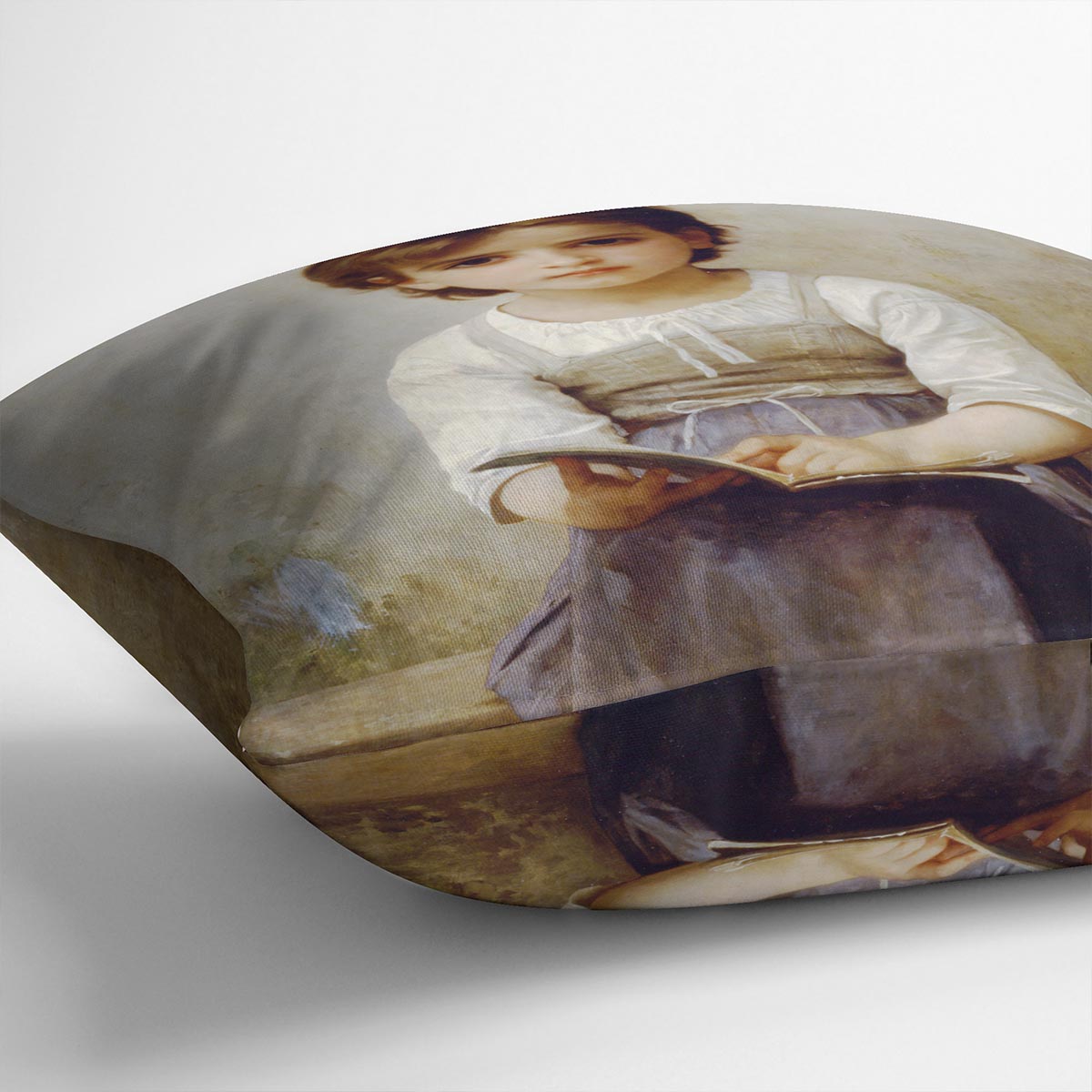 The Difficult Lesson By Bouguereau Cushion