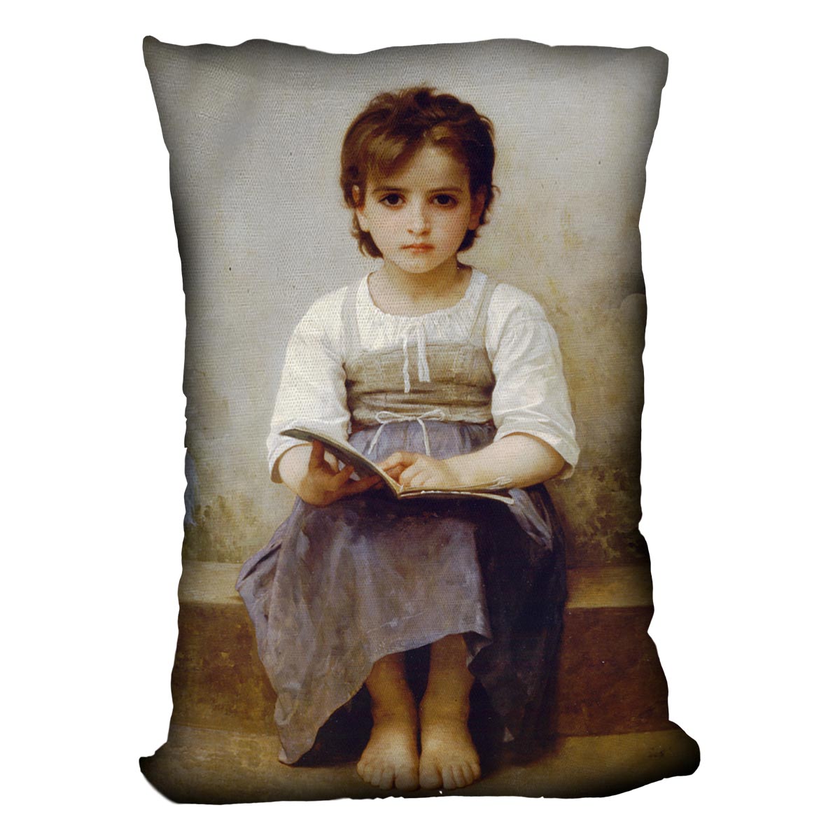 The Difficult Lesson By Bouguereau Cushion