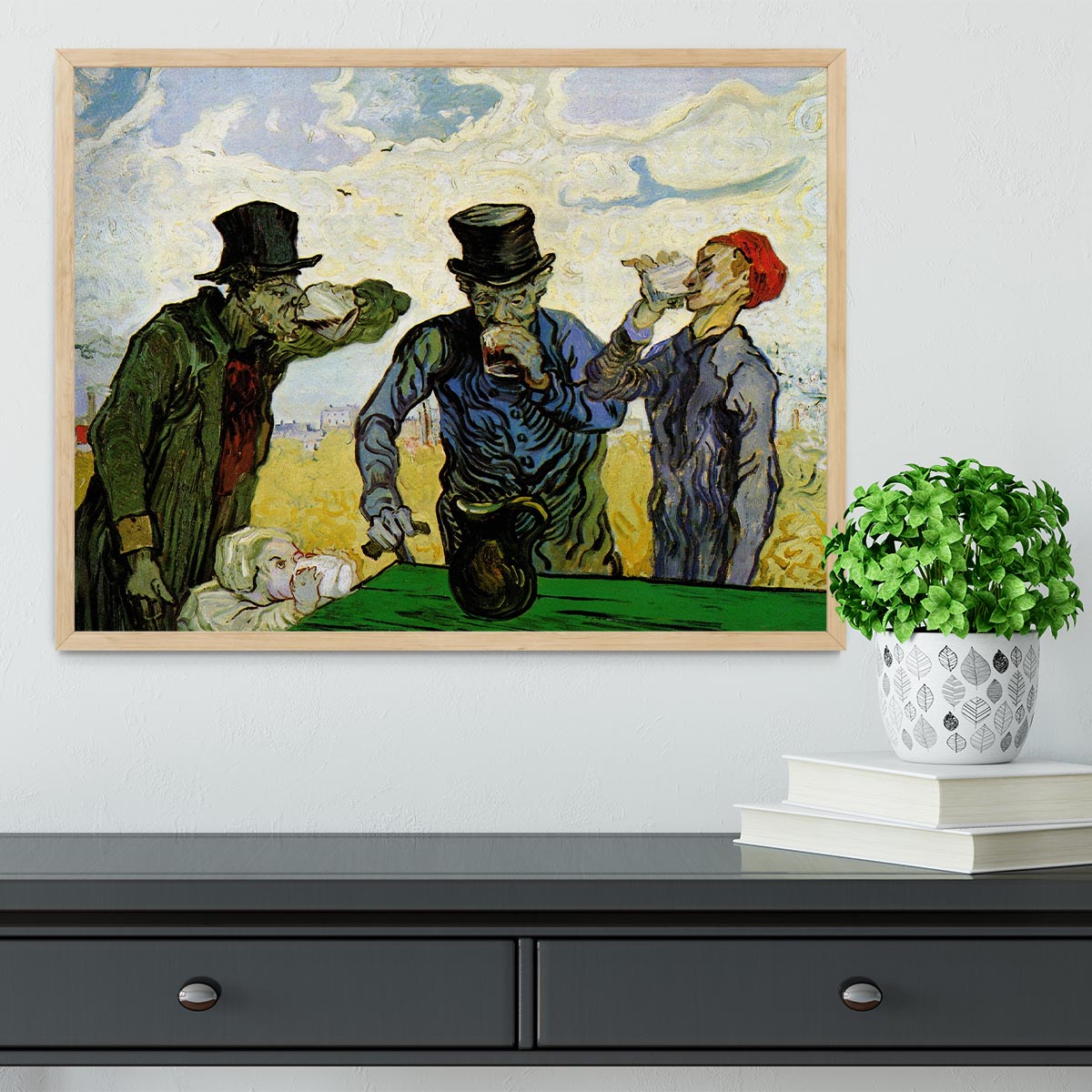 The Drinkers by Van Gogh Framed Print - Canvas Art Rocks - 4