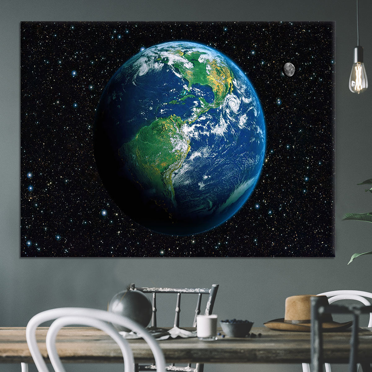 The Earth from space Canvas Print or Poster - Canvas Art Rocks - 3