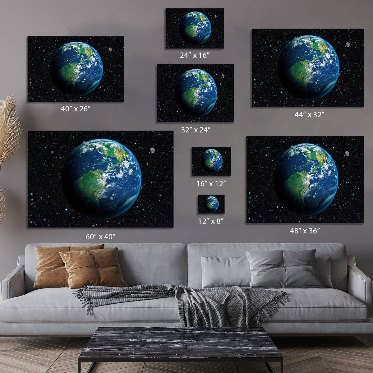 The Earth from space Canvas Print or Poster - Canvas Art Rocks - 7