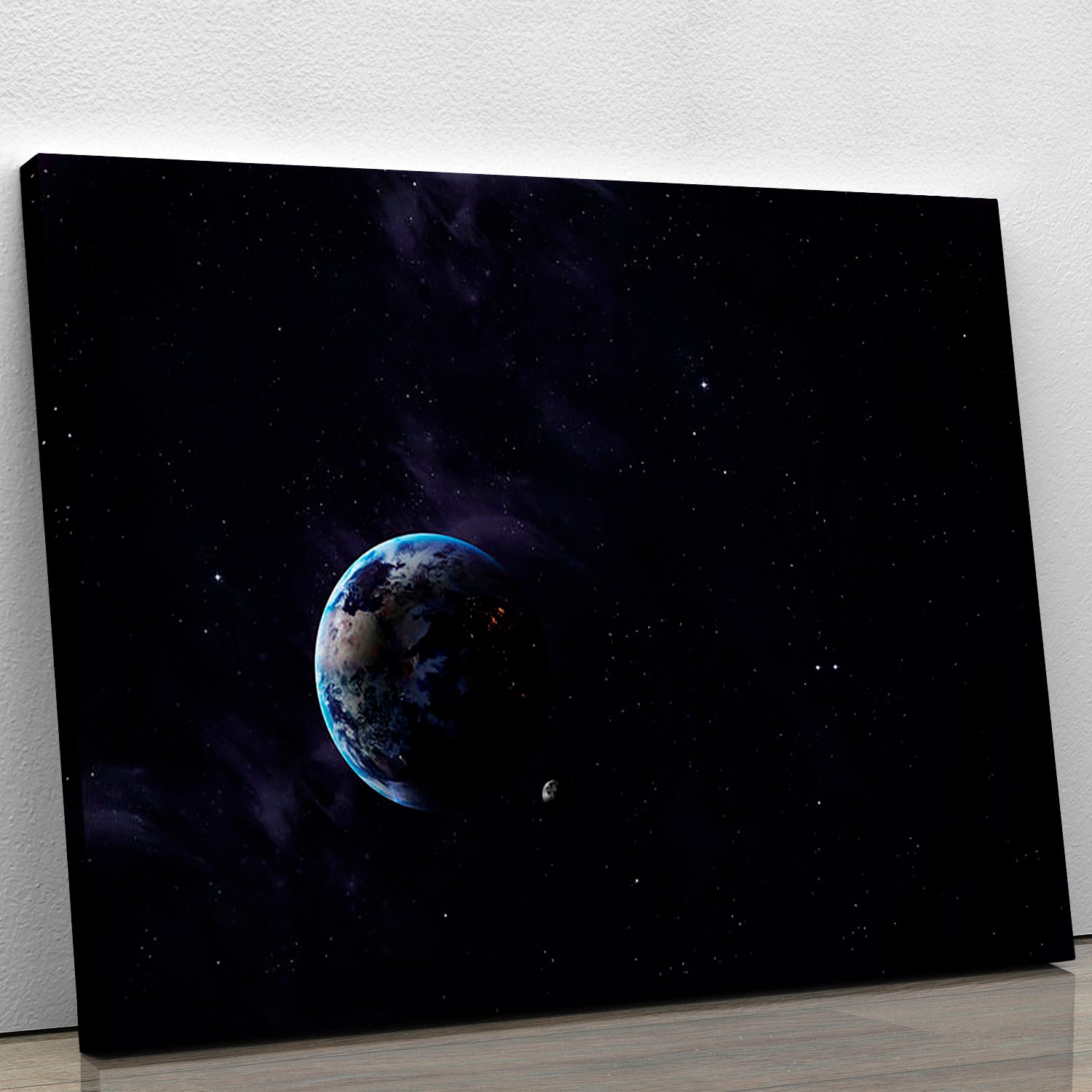 The Earth from space showing all they beauty Canvas Print or Poster - Canvas Art Rocks - 1