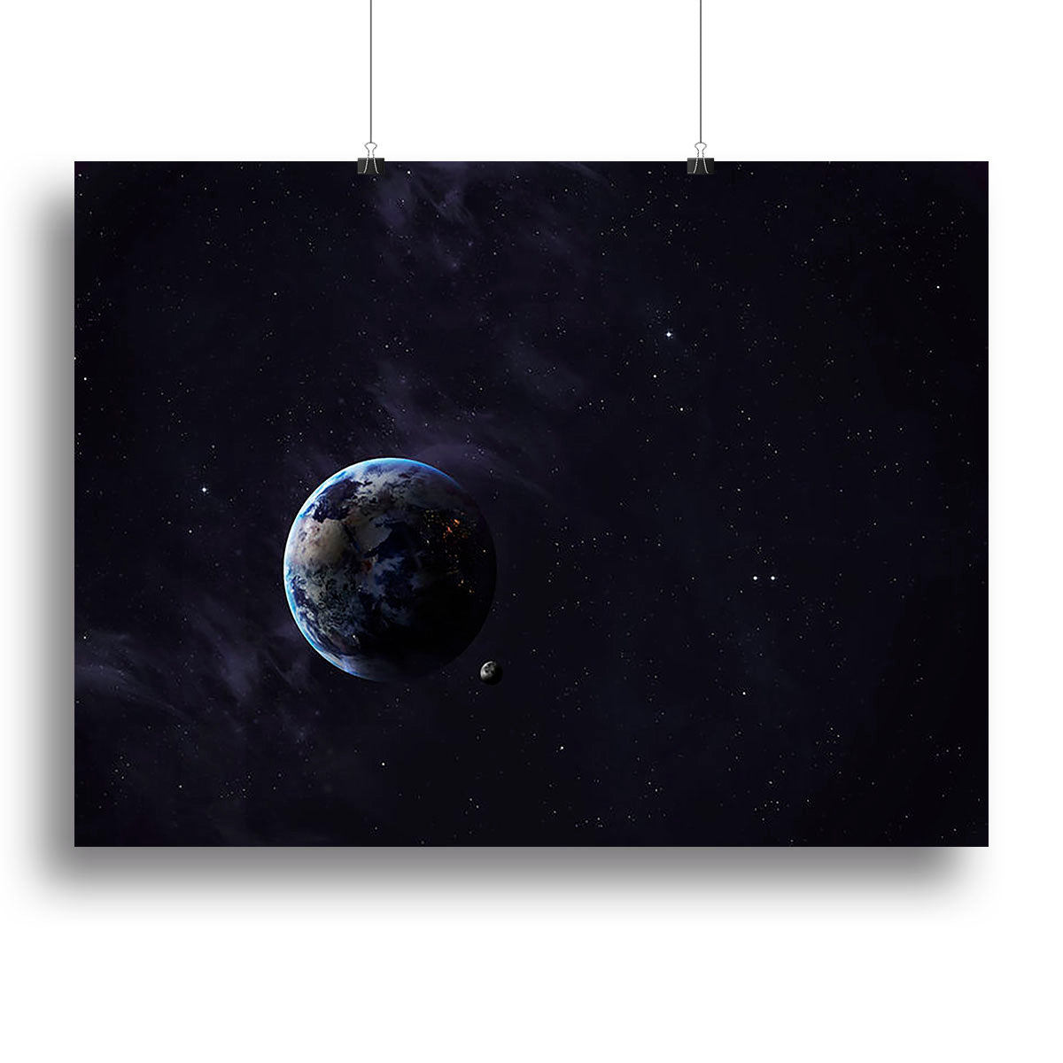 The Earth from space showing all they beauty Canvas Print or Poster - Canvas Art Rocks - 2