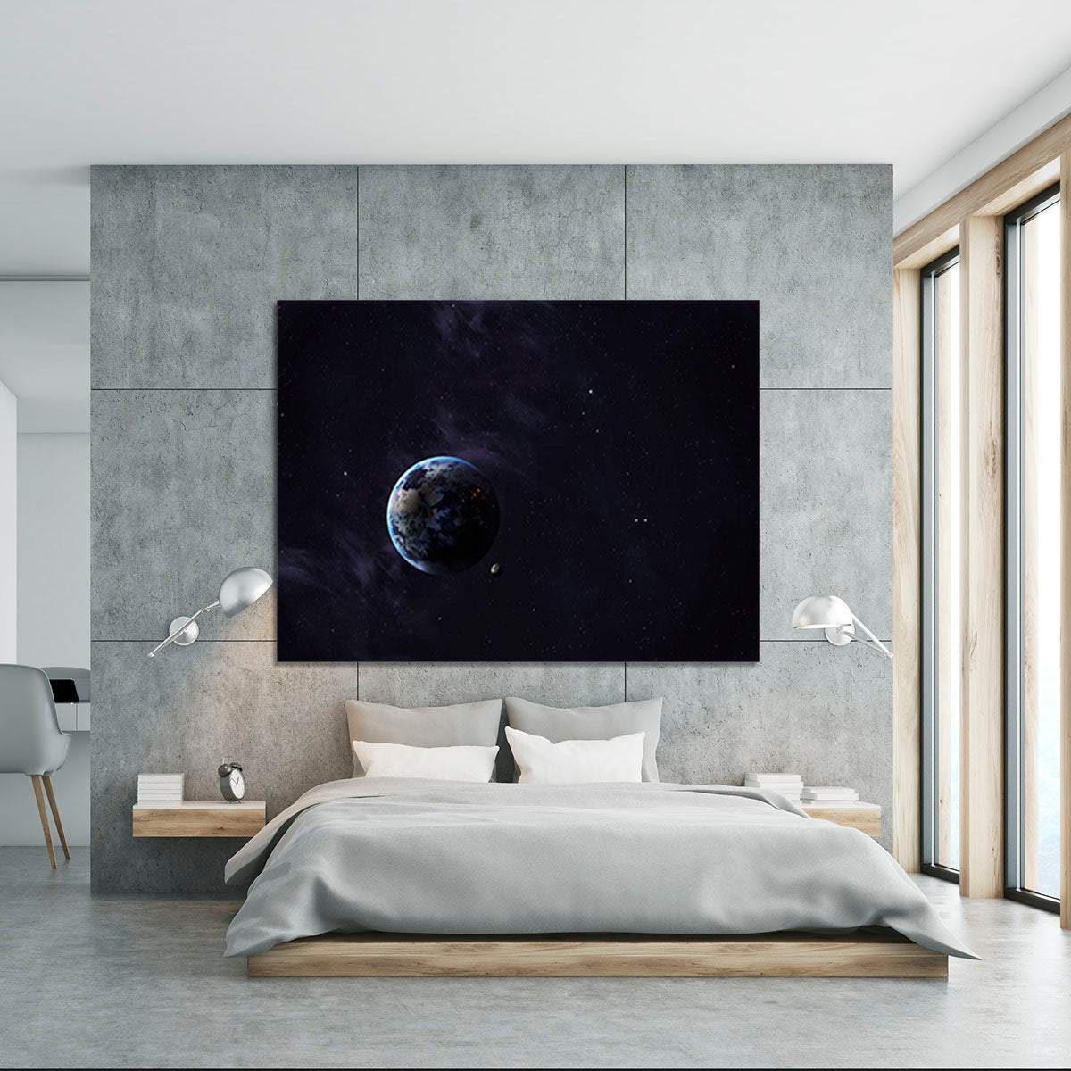 The Earth from space showing all they beauty Canvas Print or Poster - Canvas Art Rocks - 5