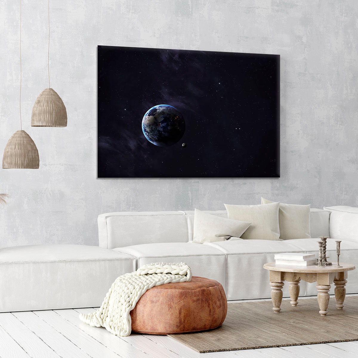The Earth from space showing all they beauty Canvas Print or Poster - Canvas Art Rocks - 6