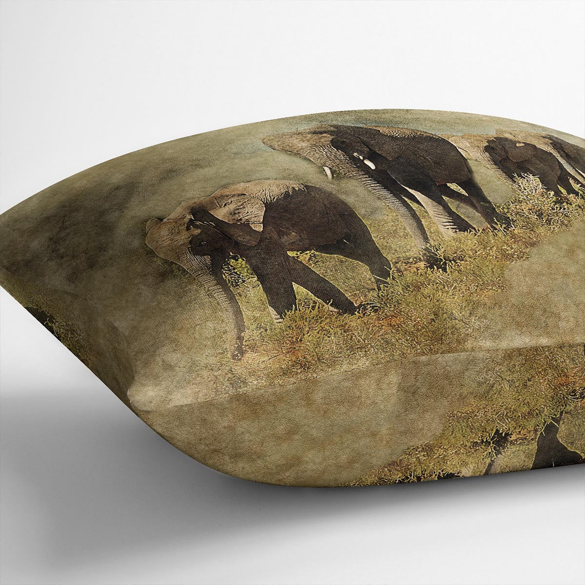 The Elephants March Cushion