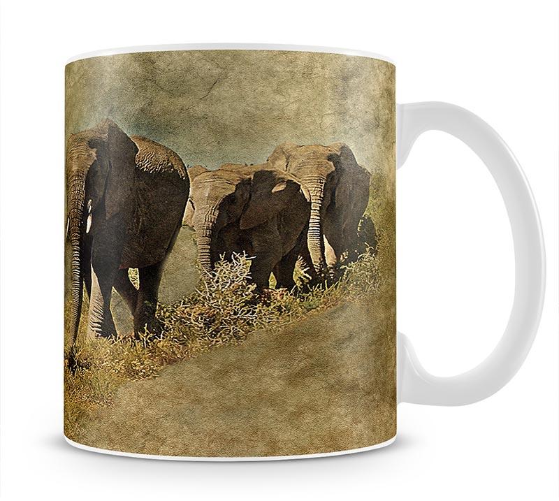 The Elephants March Mug - Canvas Art Rocks - 1