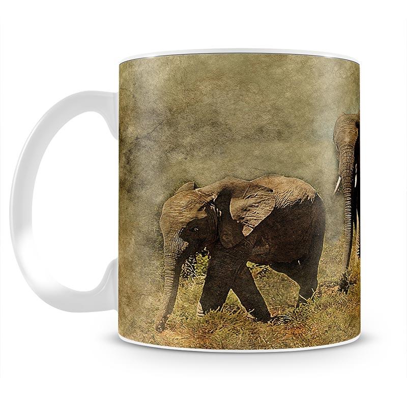 The Elephants March Mug - Canvas Art Rocks - 2
