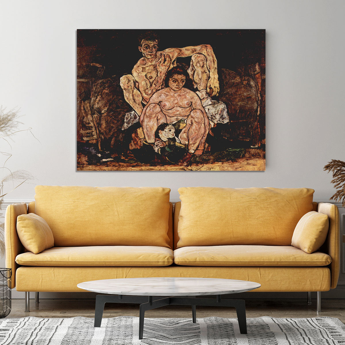 The Family by Egon Schiele Canvas Print or Poster - Canvas Art Rocks - 4