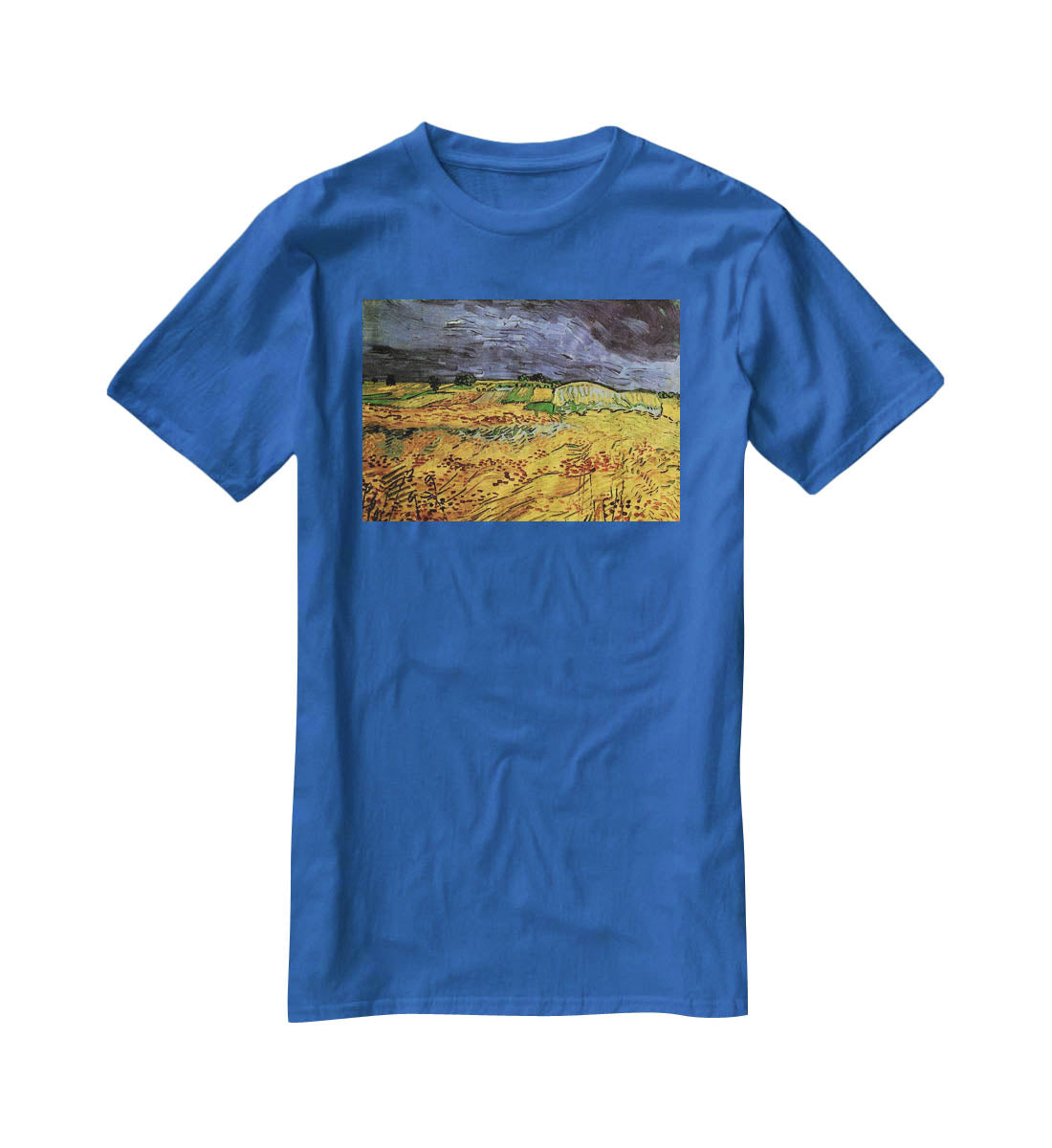 The Fields by Van Gogh T-Shirt - Canvas Art Rocks - 2