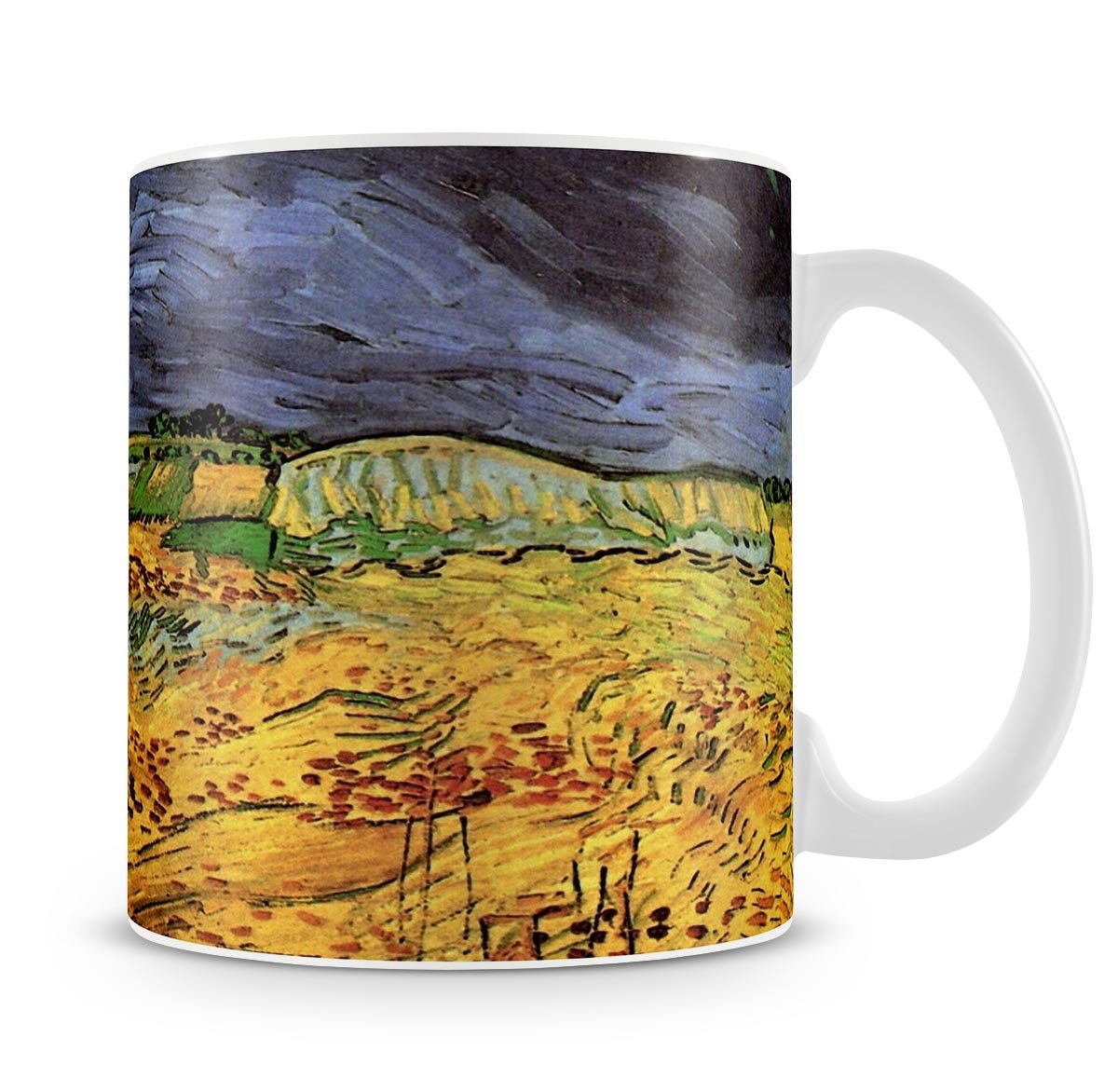 The Fields by Van Gogh Mug - Canvas Art Rocks - 4