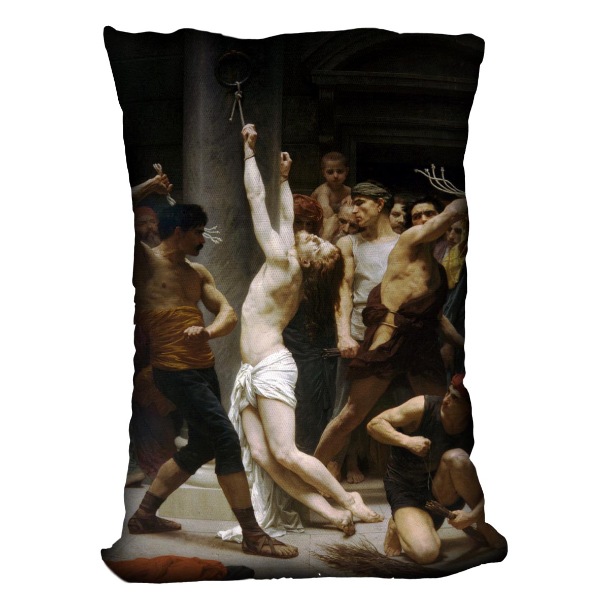 The Flagellation of Our Lord Jesus Christ By Bouguereau Cushion