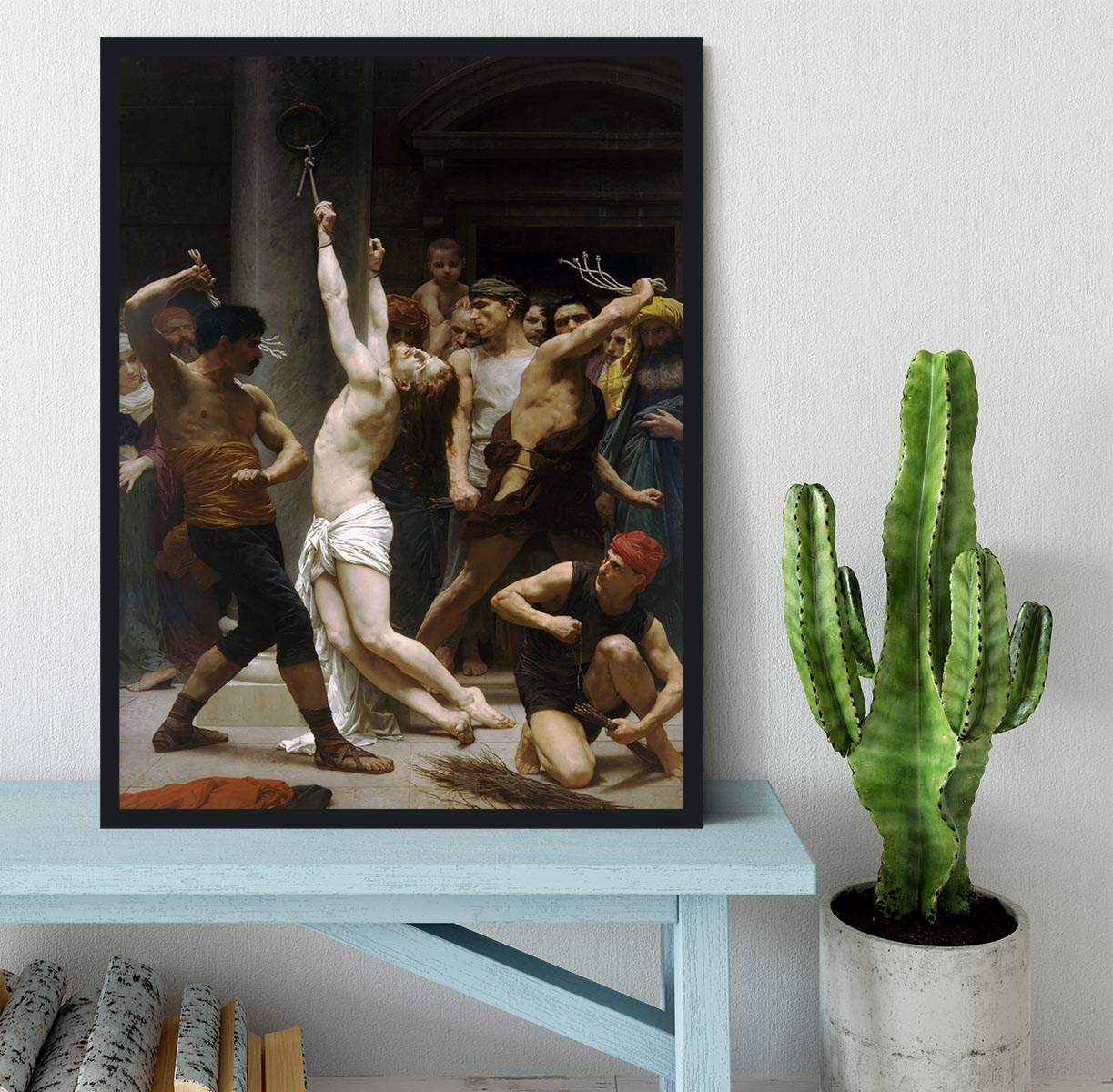 The Flagellation of Our Lord Jesus Christ By Bouguereau Framed Print - Canvas Art Rocks - 2