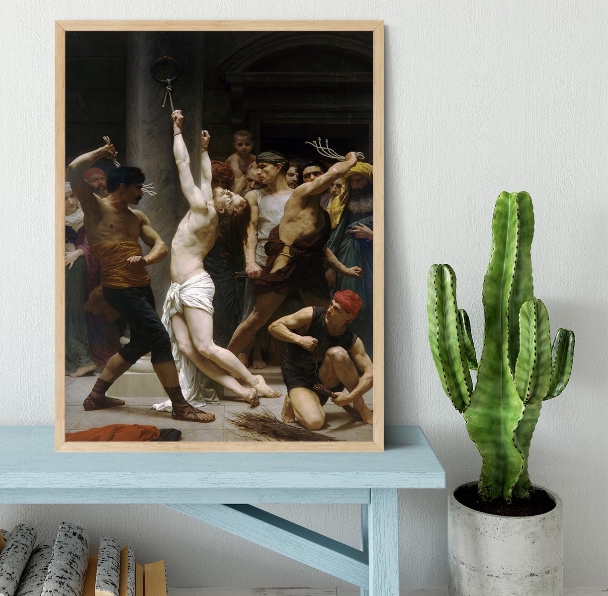 The Flagellation of Our Lord Jesus Christ By Bouguereau Framed Print - Canvas Art Rocks - 4