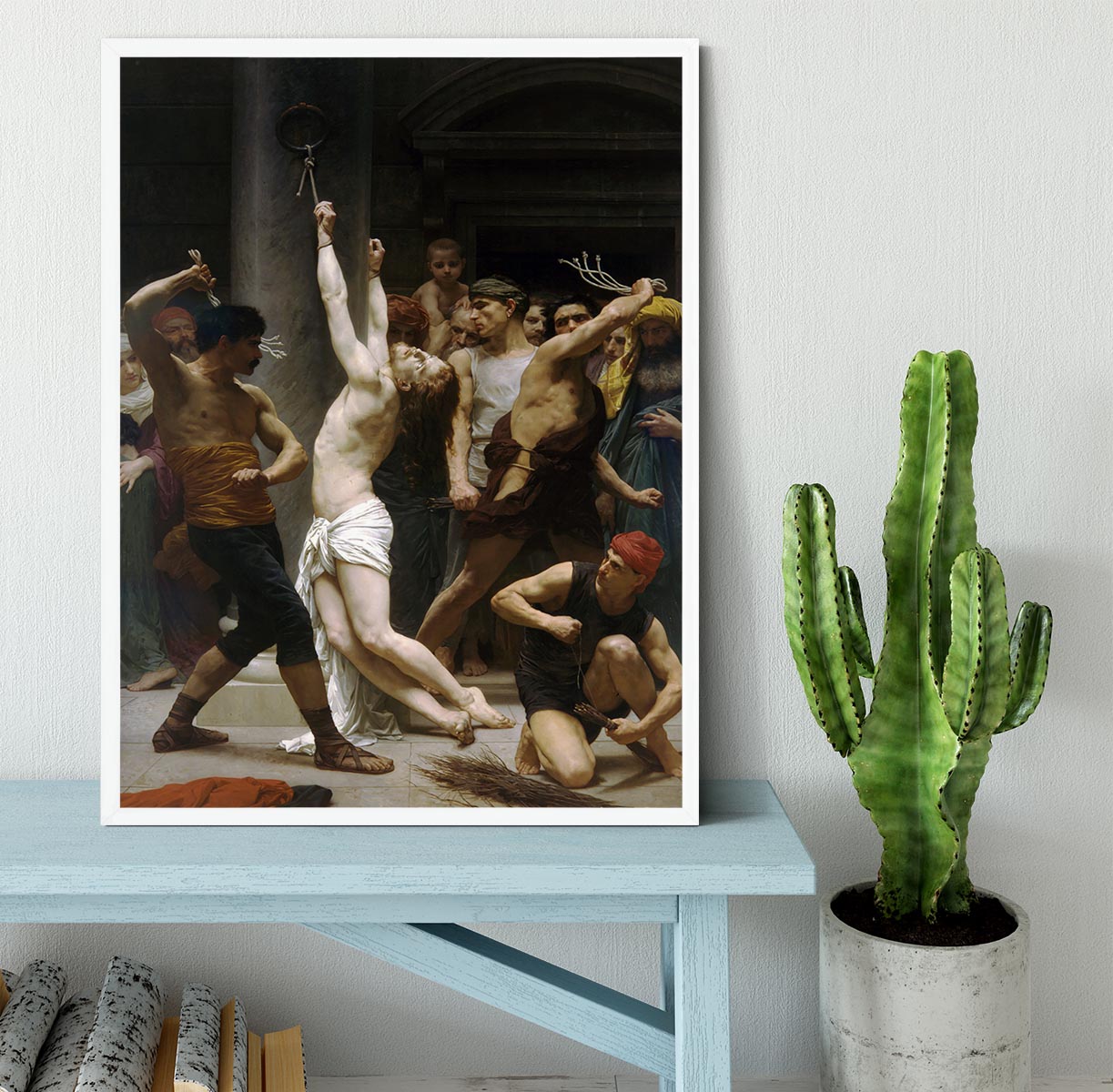 The Flagellation of Our Lord Jesus Christ By Bouguereau Framed Print - Canvas Art Rocks -6