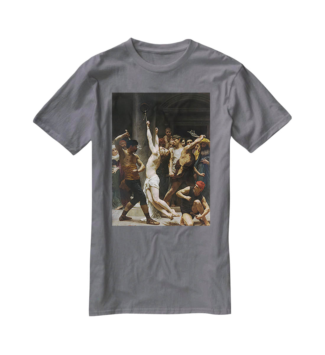 The Flagellation of Our Lord Jesus Christ By Bouguereau T-Shirt - Canvas Art Rocks - 3