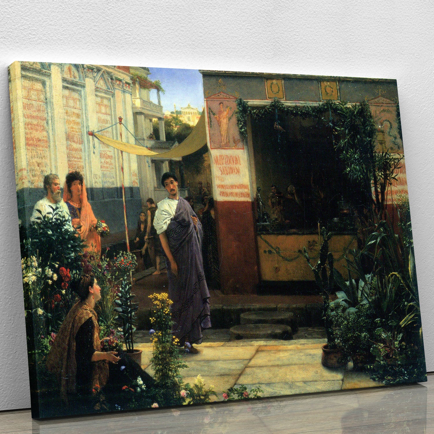 The Flower Market by Alma Tadema Canvas Print or Poster - Canvas Art Rocks - 1
