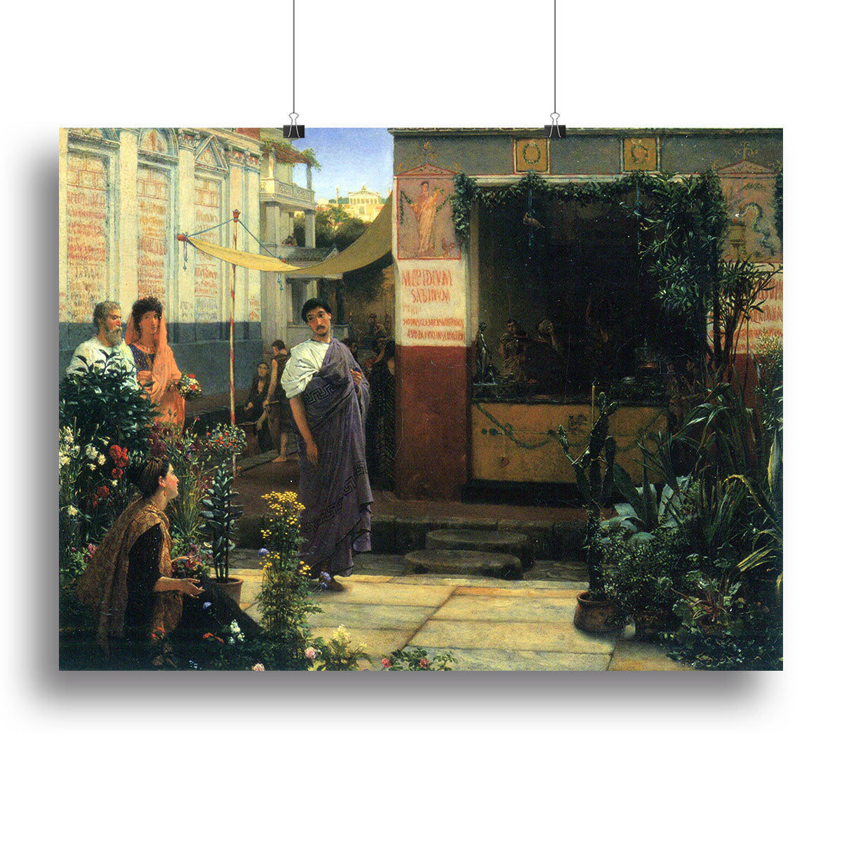 The Flower Market by Alma Tadema Canvas Print or Poster - Canvas Art Rocks - 2
