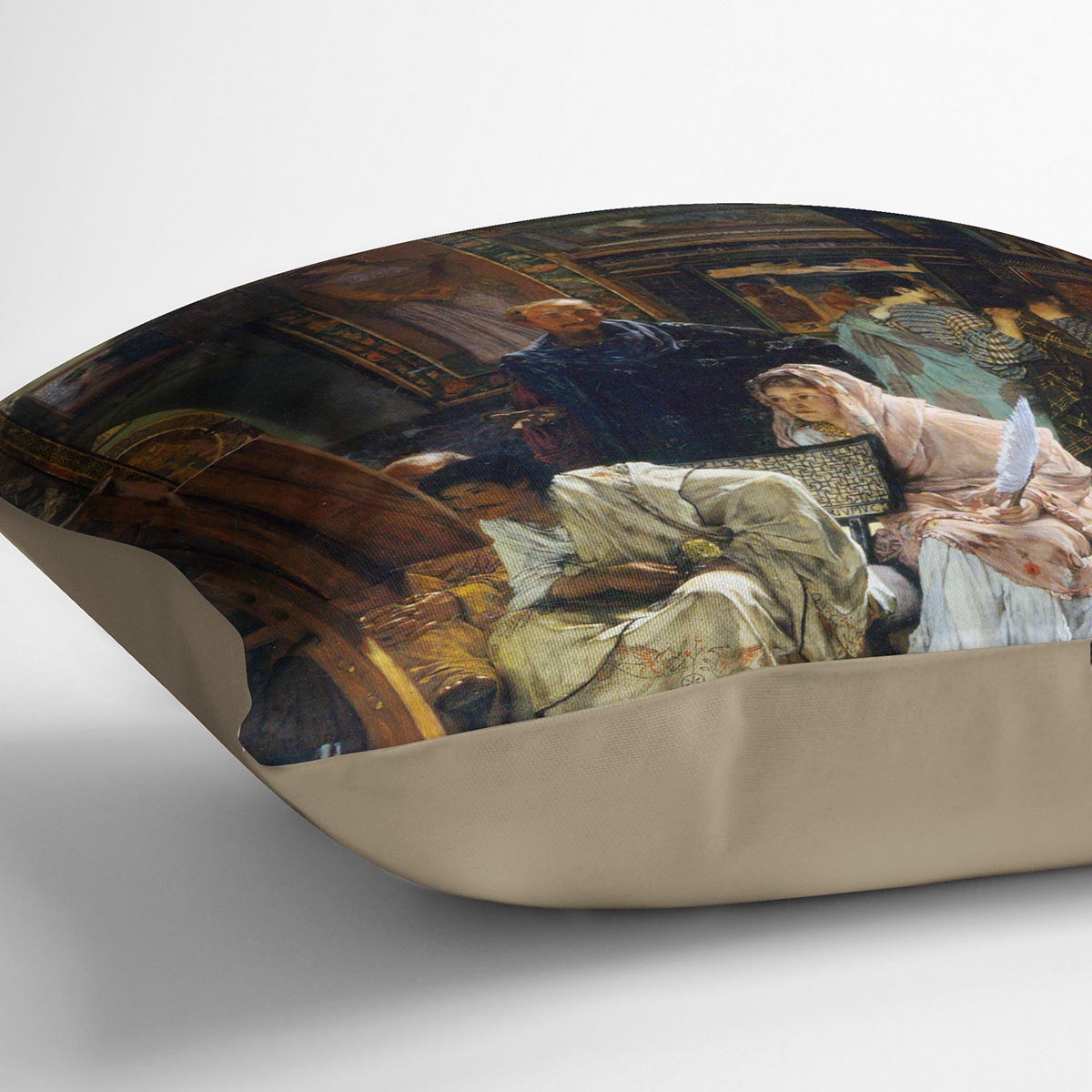 The Gallery by Alma Tadema Cushion - Canvas Art Rocks - 2