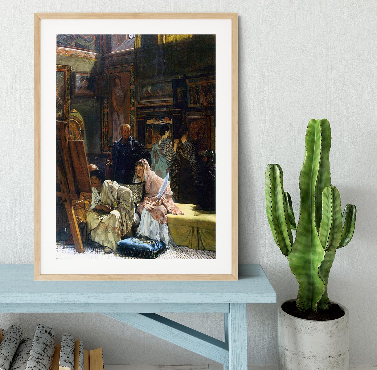 The Gallery by Alma Tadema Framed Print - Canvas Art Rocks - 3