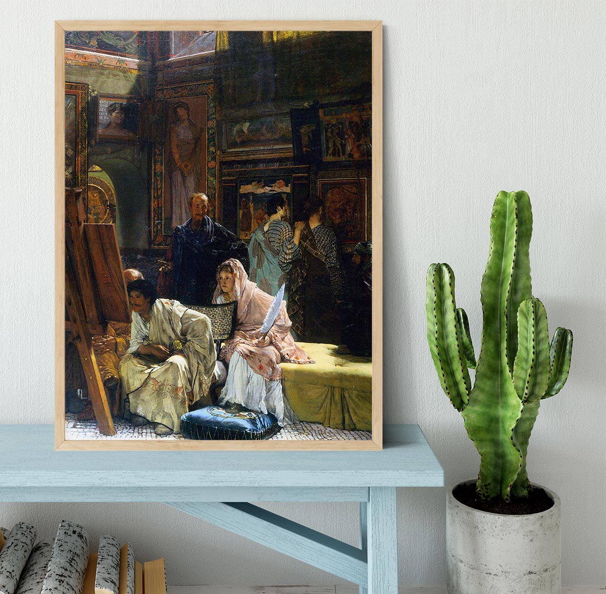 The Gallery by Alma Tadema Framed Print - Canvas Art Rocks - 4