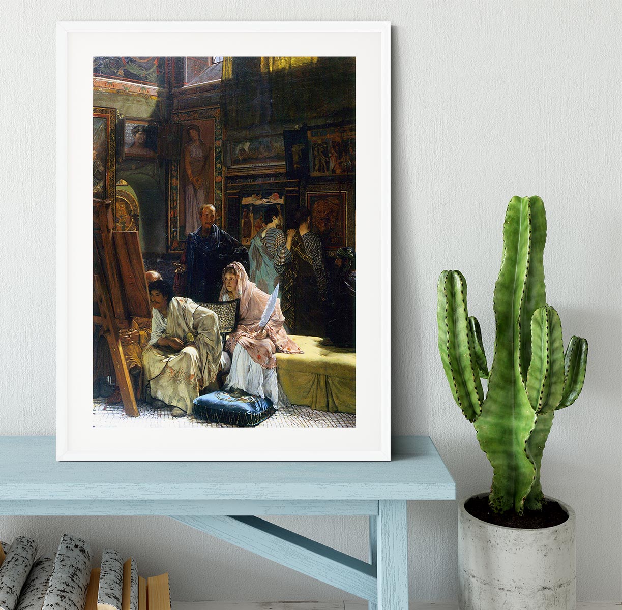 The Gallery by Alma Tadema Framed Print - Canvas Art Rocks - 5