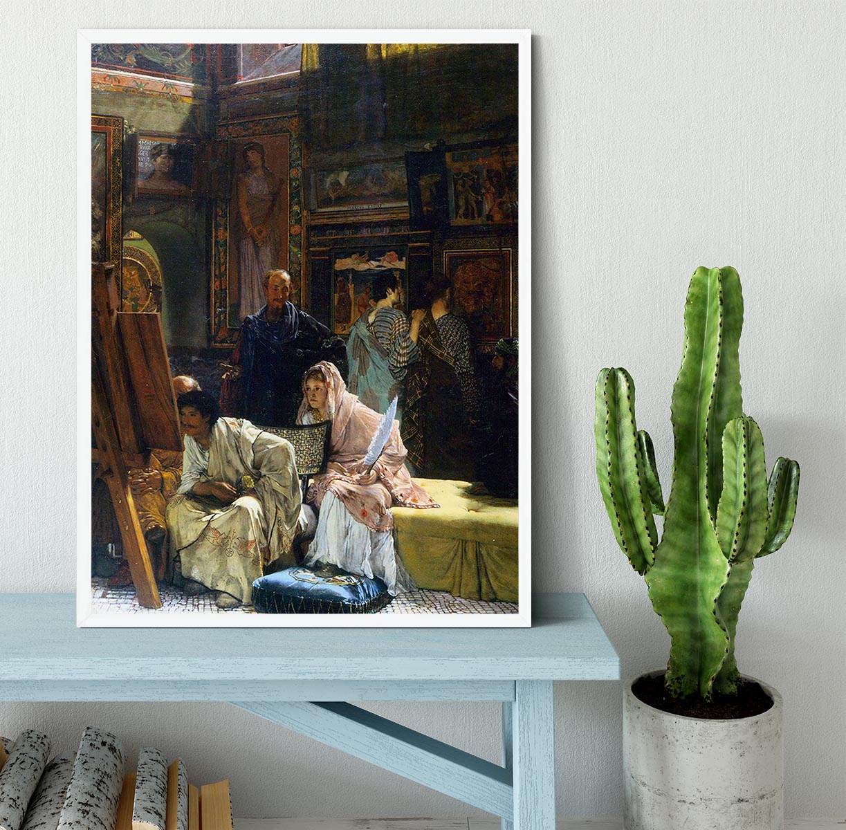 The Gallery by Alma Tadema Framed Print - Canvas Art Rocks -6