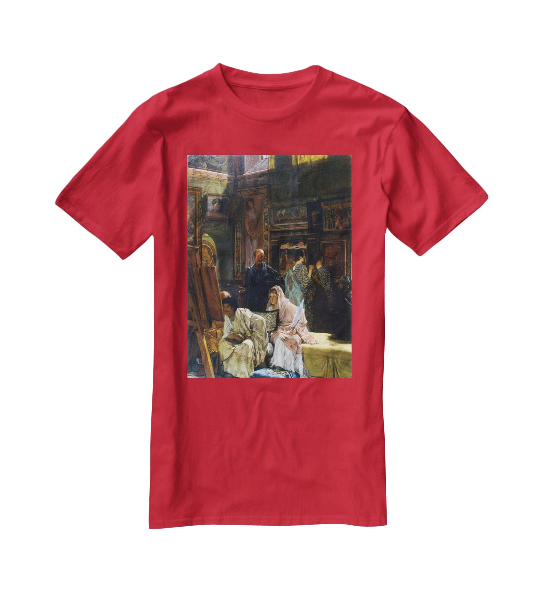 The Gallery by Alma Tadema T-Shirt - Canvas Art Rocks - 4