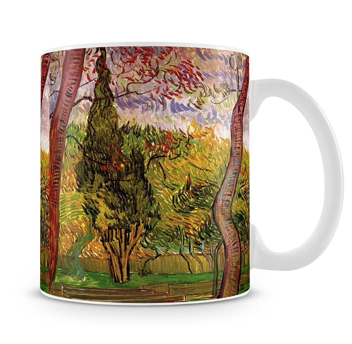 The Garden of Saint-Paul Hospital 2 by Van Gogh Mug - Canvas Art Rocks - 4