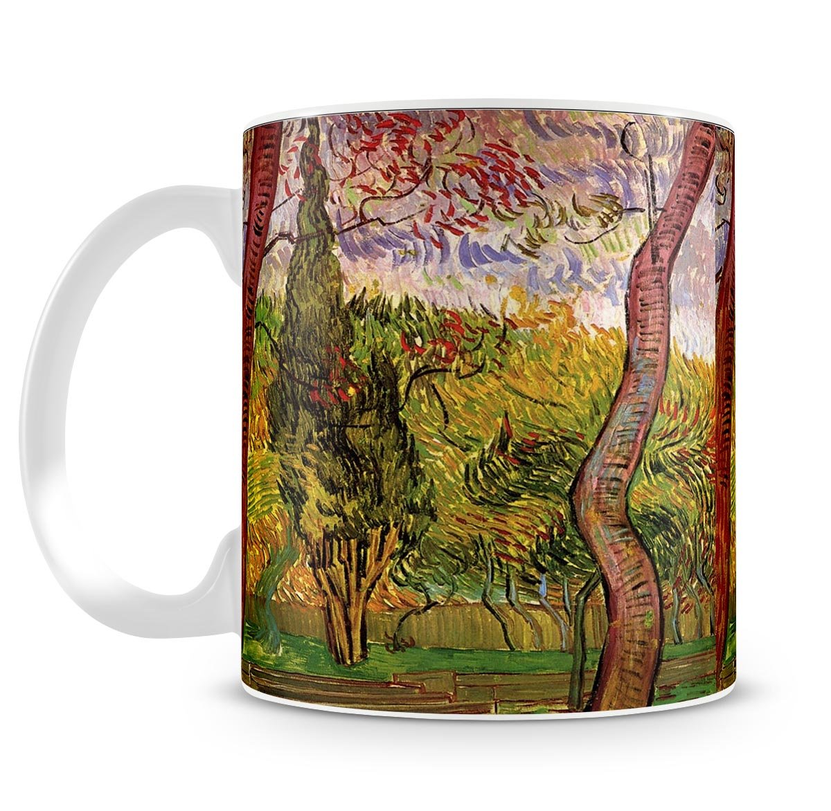 The Garden of Saint-Paul Hospital 2 by Van Gogh Mug - Canvas Art Rocks - 4