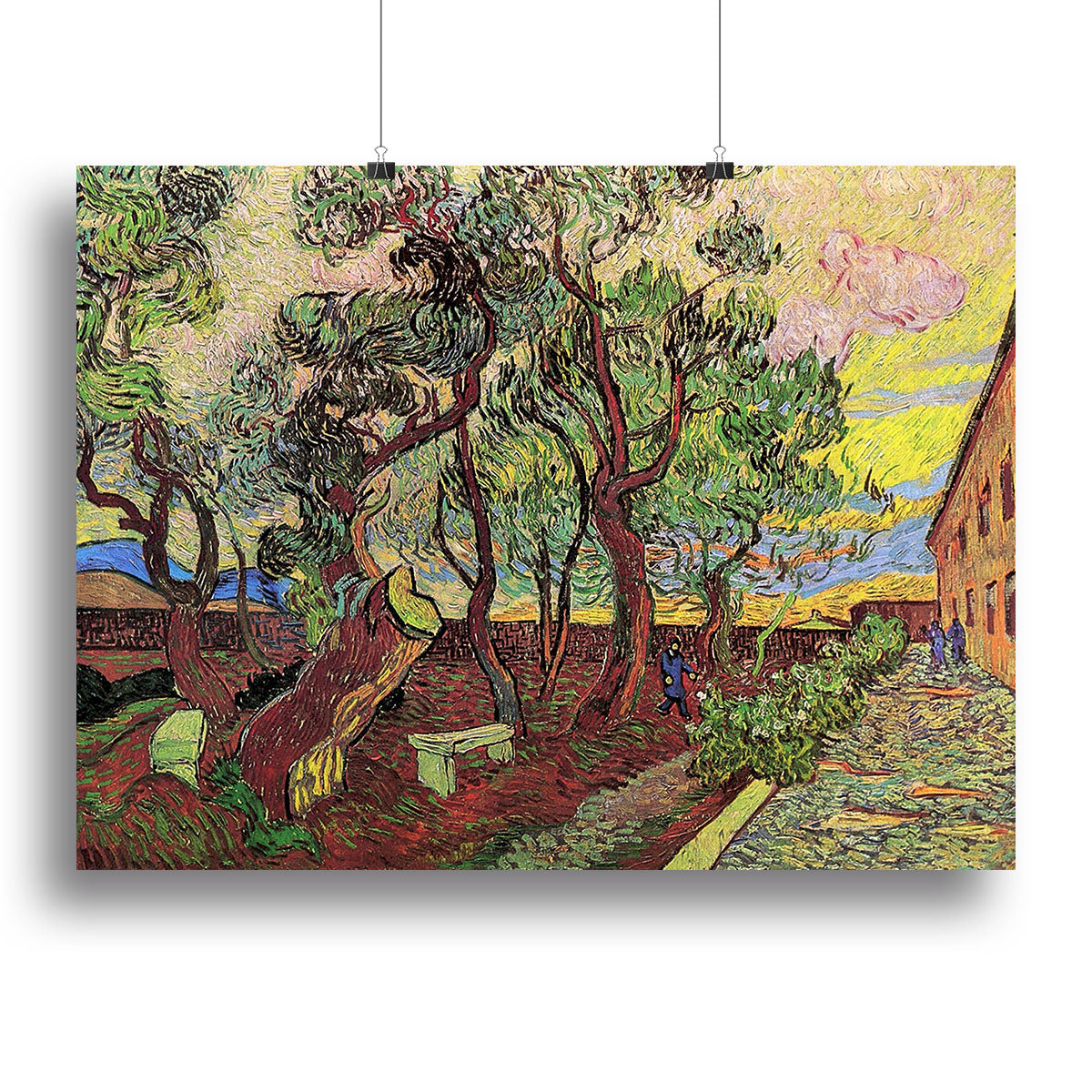 The Garden of Saint-Paul Hospital 3 by Van Gogh Canvas Print or Poster - Canvas Art Rocks - 2