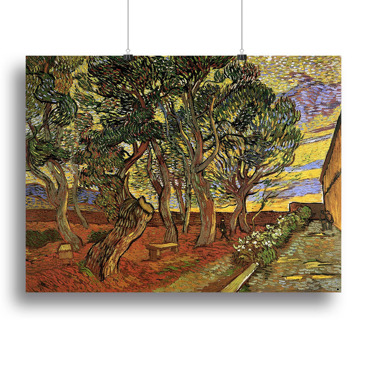 The Garden of Saint-Paul Hospital 4 by Van Gogh Canvas Print or Poster - Canvas Art Rocks - 2