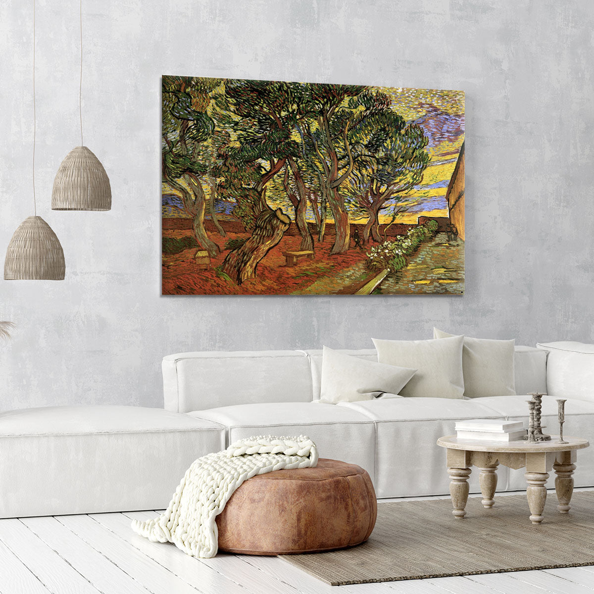 The Garden of Saint-Paul Hospital 4 by Van Gogh Canvas Print or Poster - Canvas Art Rocks - 6