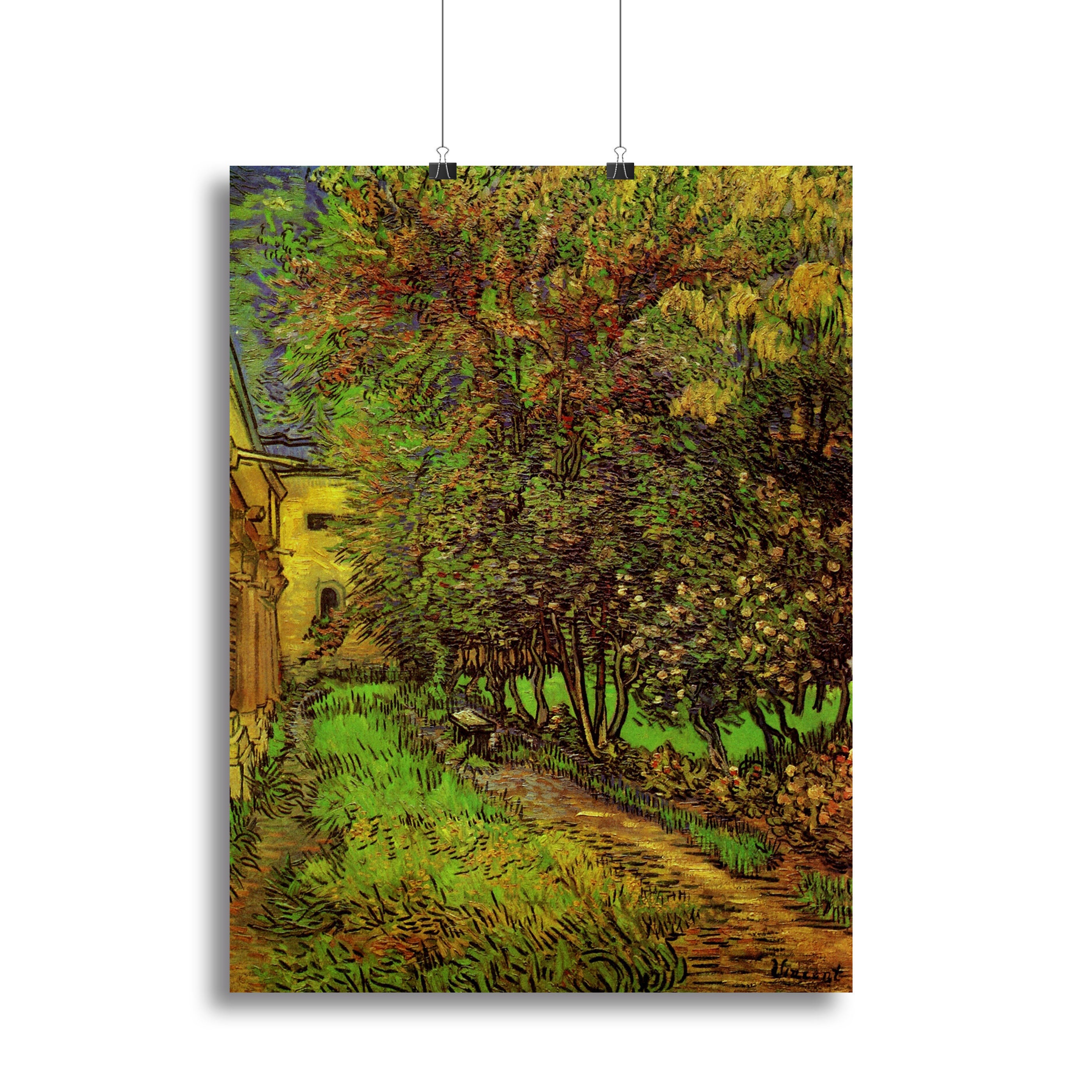 The Garden of Saint-Paul Hospital by Van Gogh Canvas Print or Poster - Canvas Art Rocks - 2