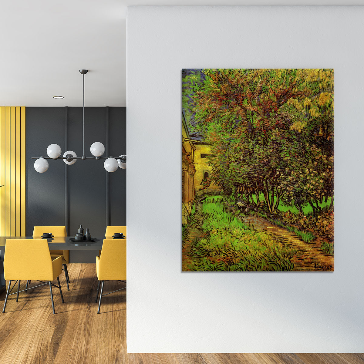 The Garden of Saint-Paul Hospital by Van Gogh Canvas Print or Poster - Canvas Art Rocks - 4