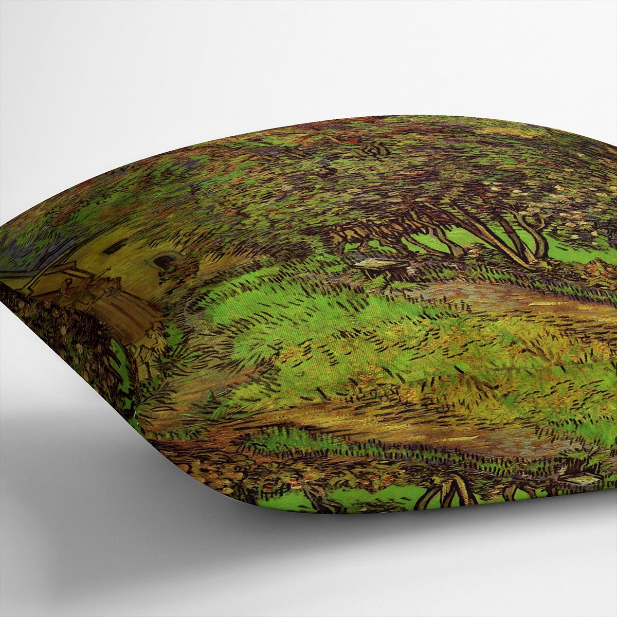The Garden of Saint-Paul Hospital by Van Gogh Cushion