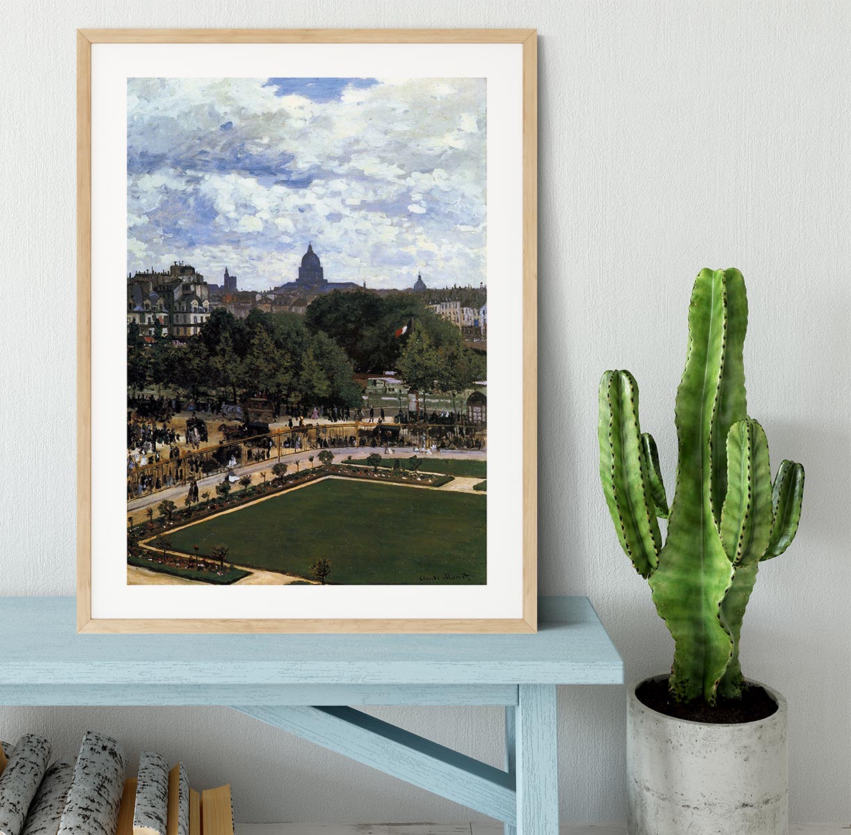 The Garden of the Infanta by Monet Framed Print - Canvas Art Rocks - 3