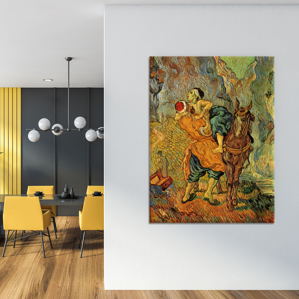The Good Samaritan after Delacroix by Van Gogh Canvas Print or Poster - Canvas Art Rocks - 4