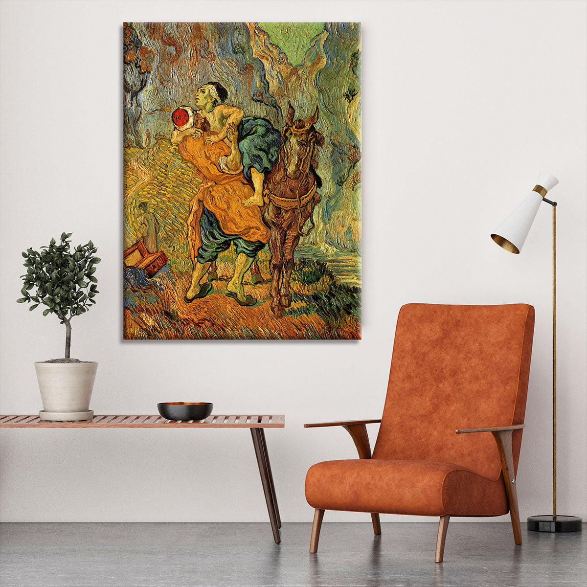 The Good Samaritan after Delacroix by Van Gogh Canvas Print or Poster - Canvas Art Rocks - 6